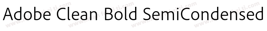 Adobe Clean Bold SemiCondensed字体转换